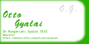 otto gyalai business card